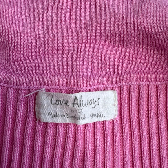 Always Pink Ribbed Knit Top - Picture 2 of 2